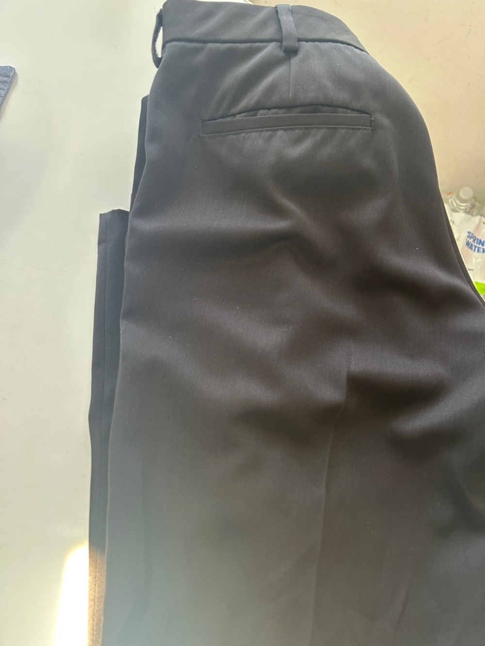 Izod Black Men's Dress Pants with Clean Waistband